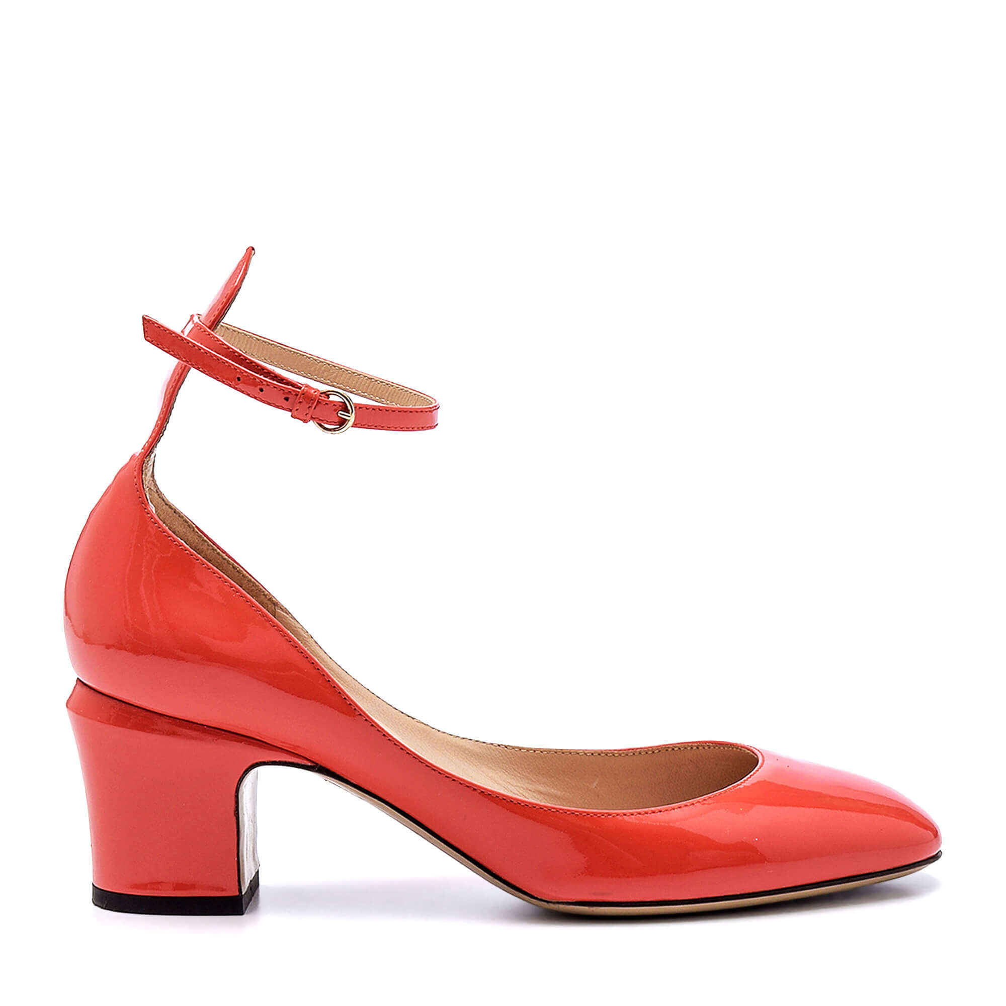 Valentino - Pink Patent Leather Ankle Strap Tango Pumps